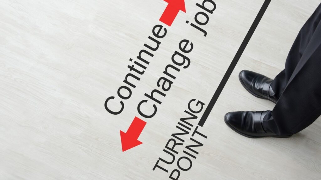 ビジネスイメージ―継続か転職か