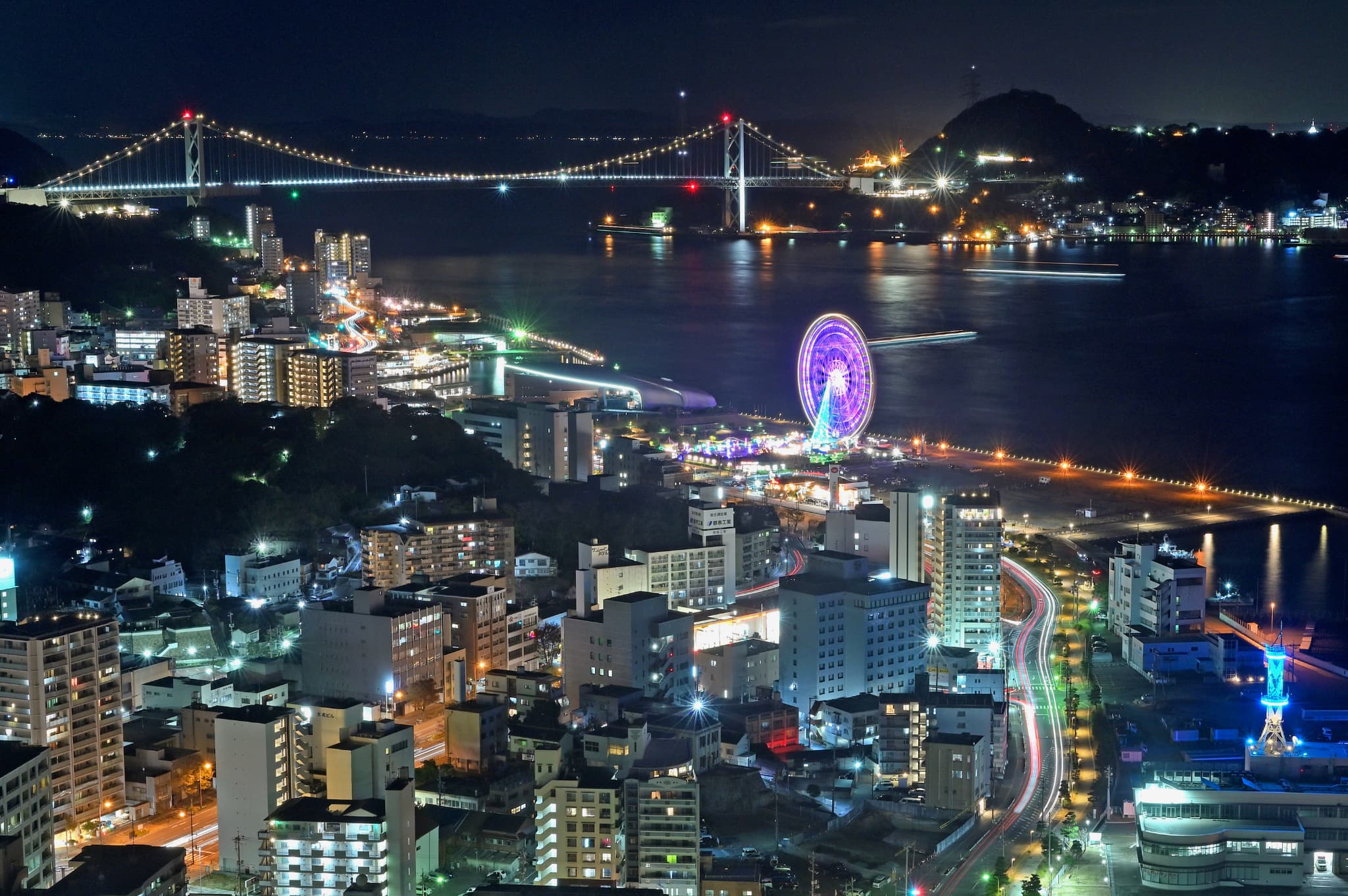 海峡ゆめタワー・展望室からの眺望