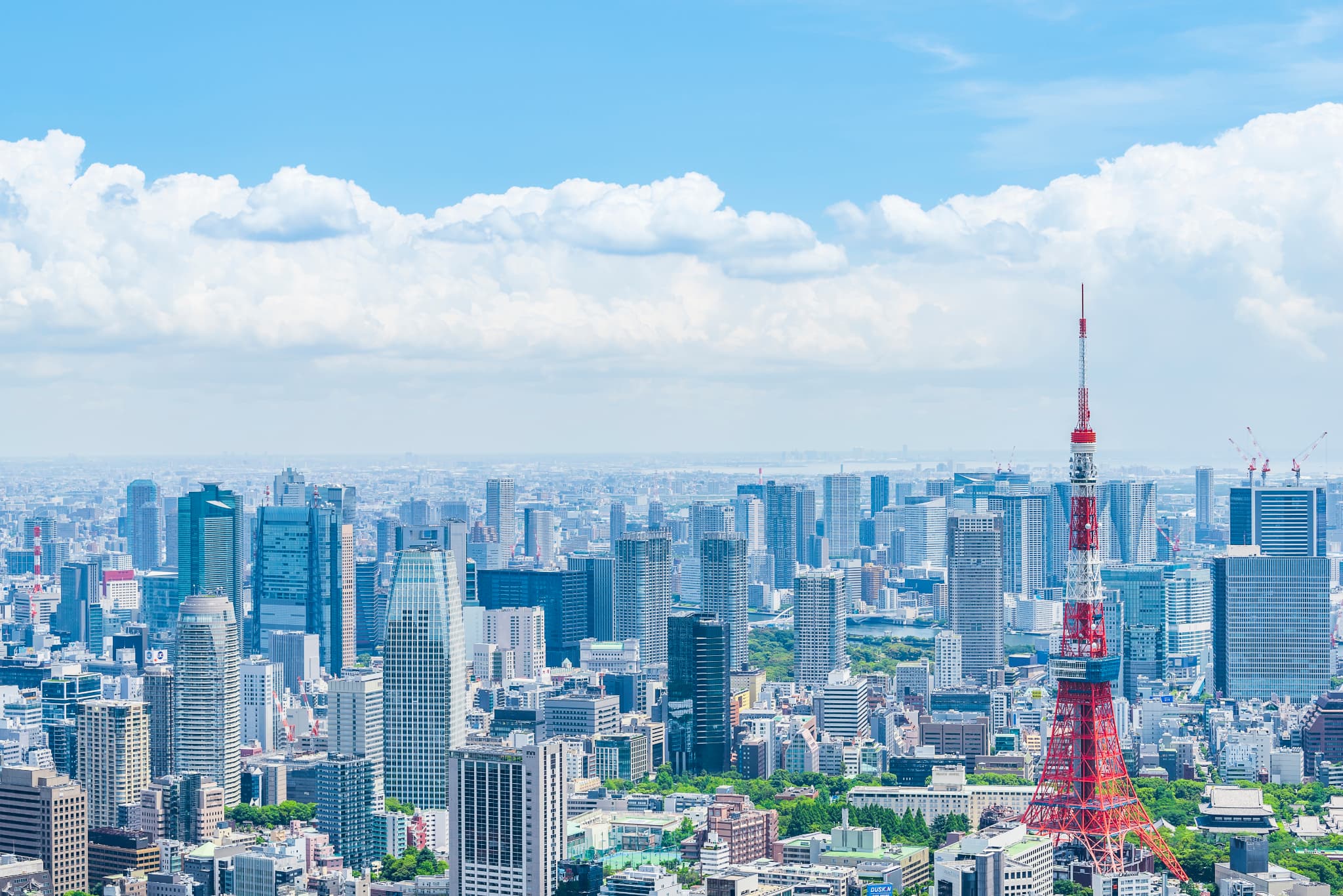 東京風景 Tokyo city skyline , Japan.