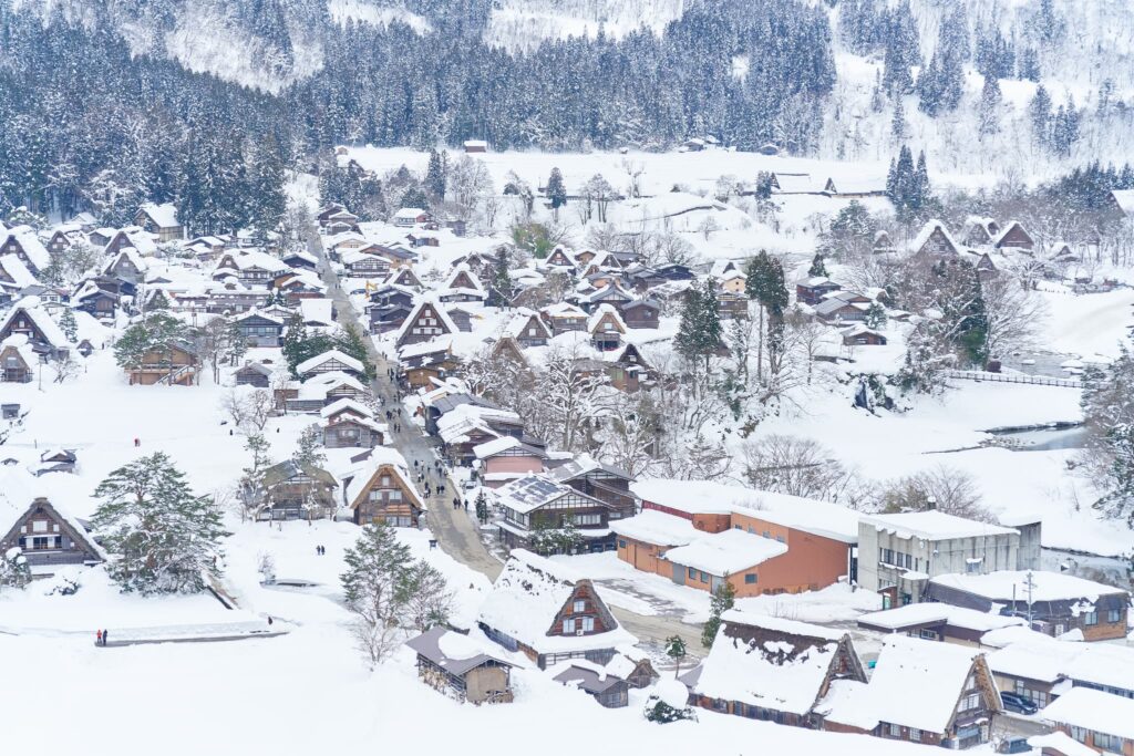 岐阜県　冬の白川郷