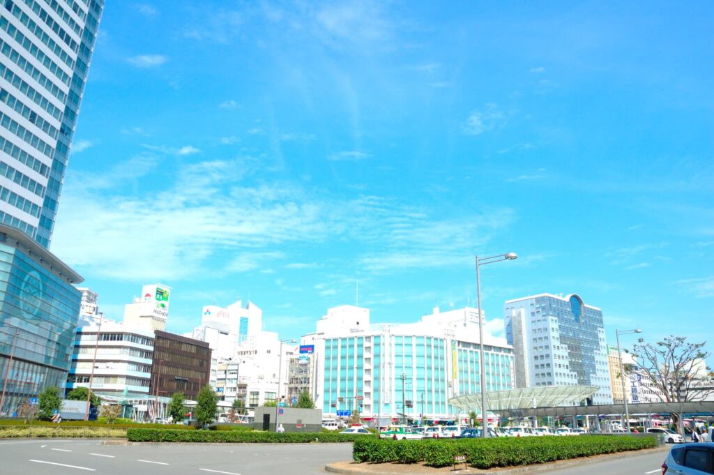 静岡駅前の風景